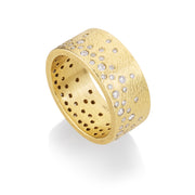 Todd Reed ring in 18k yellow gold, white brilliant cut diamonds (~.64ct)